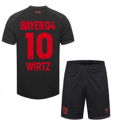 Bayer Leverkusen Florian Wirtz #10 Hjemmebanesæt Børn 2023-24 Kort ærmer (+ korte bukser)